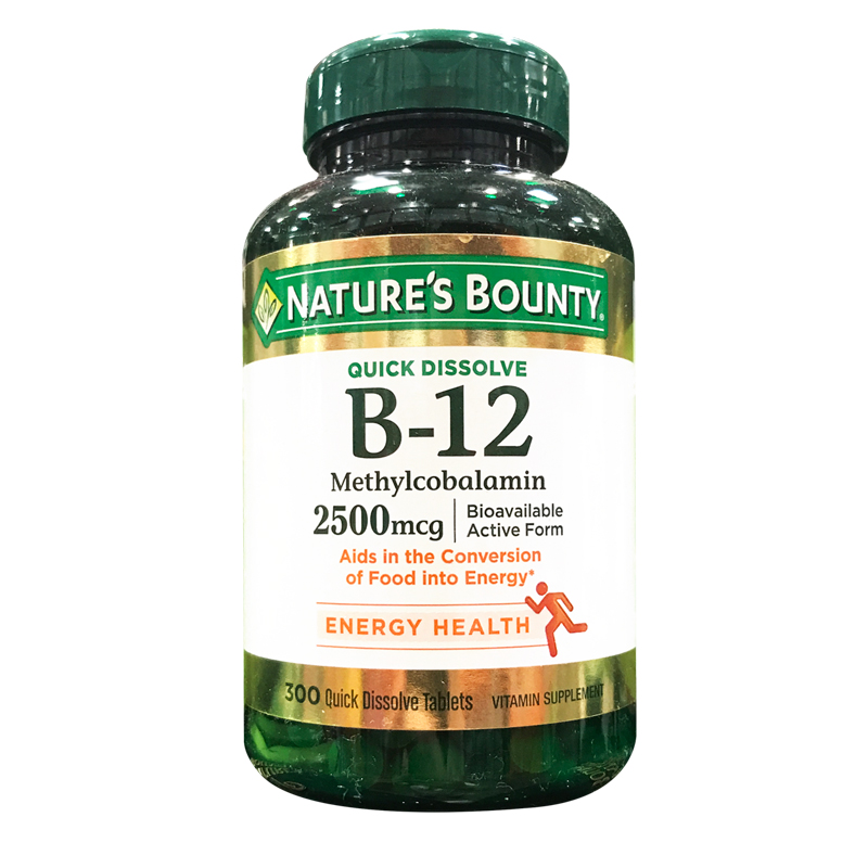 Nature's Bounty维生素B12 樱桃味300片