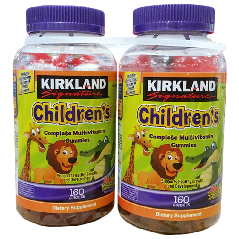 Kirkland儿童水果味复合维生素软糖160粒